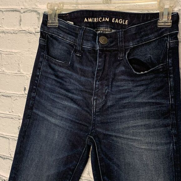 AE Next Level Stretch high rise jeans. Size 2 - Picture 2 of 4